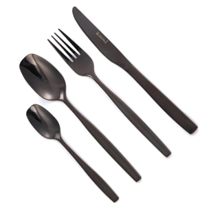 Ménagère 24 pièces - "Elora noir"