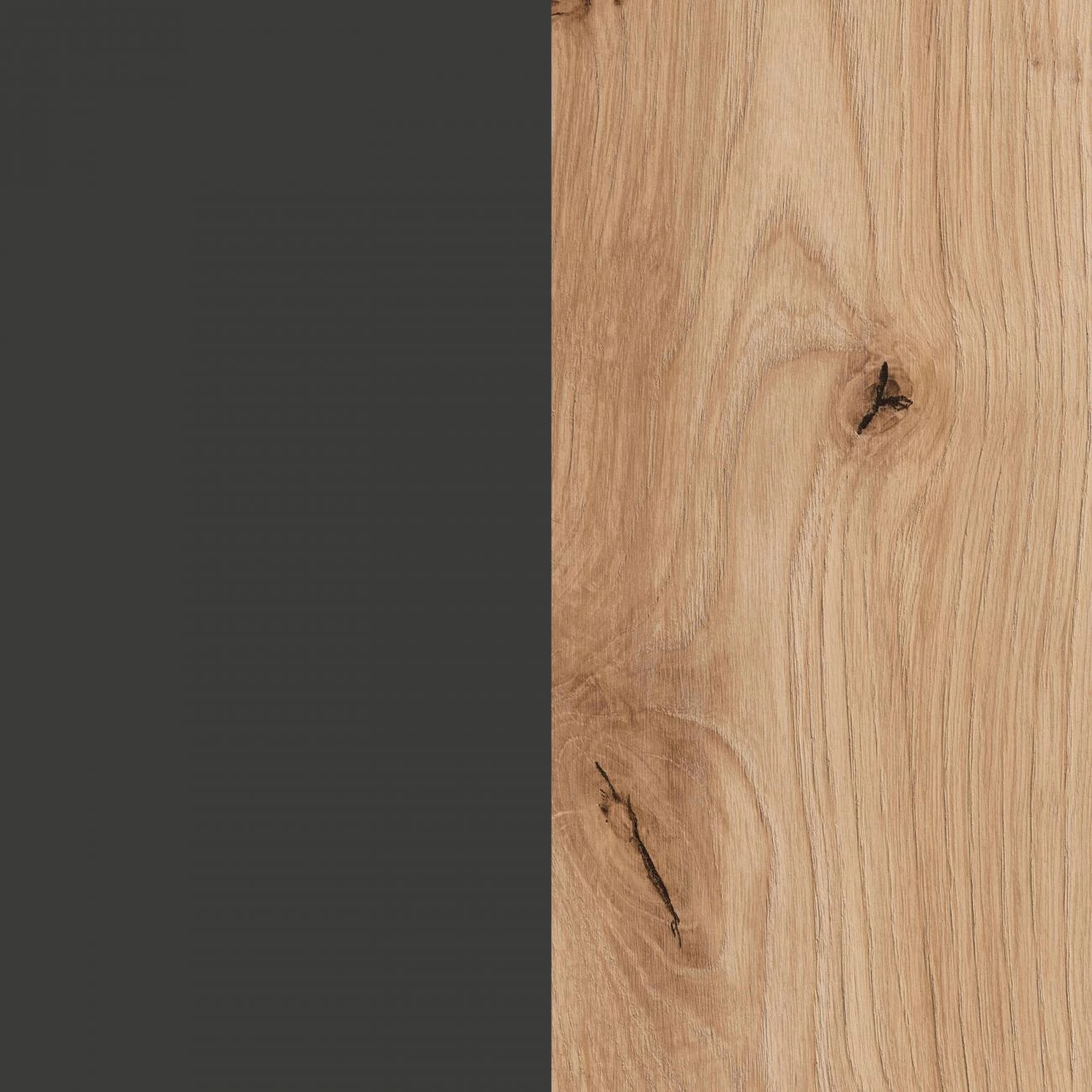 Cómoda Luke Gris Antracita - Roble Nodi