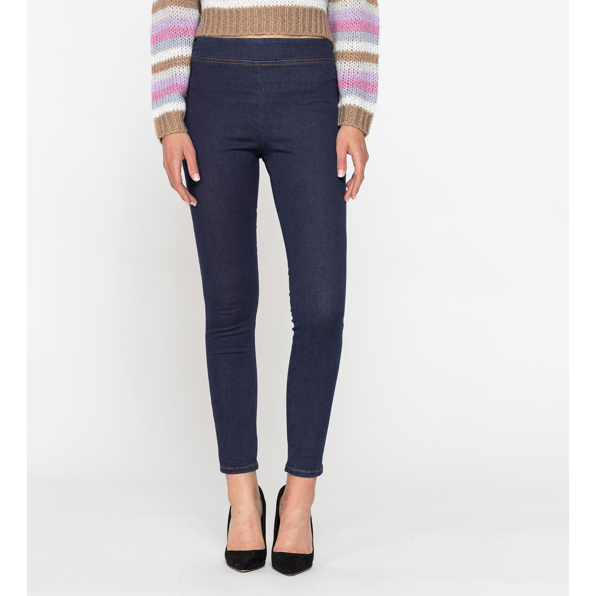 LEGG-JEANS DONNA MOD. 767 IN CALDO COTONE