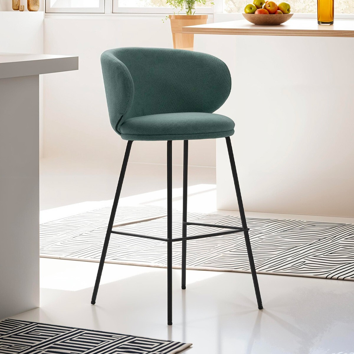 Lot de 2 tabourets en tissu - COCOON