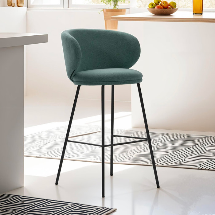 Lot de 2 tabourets en tissu - COCOON