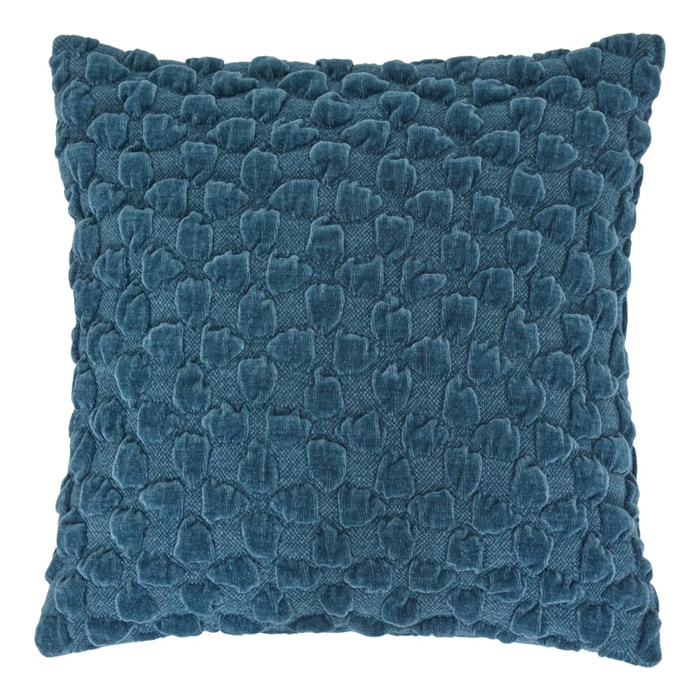 Coussin Nova bleu egéen 40x40cm