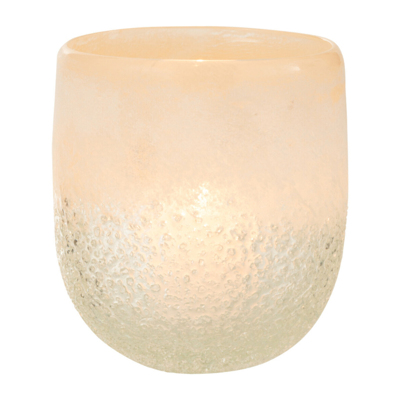 J-Line Photophore Verre Beige Large