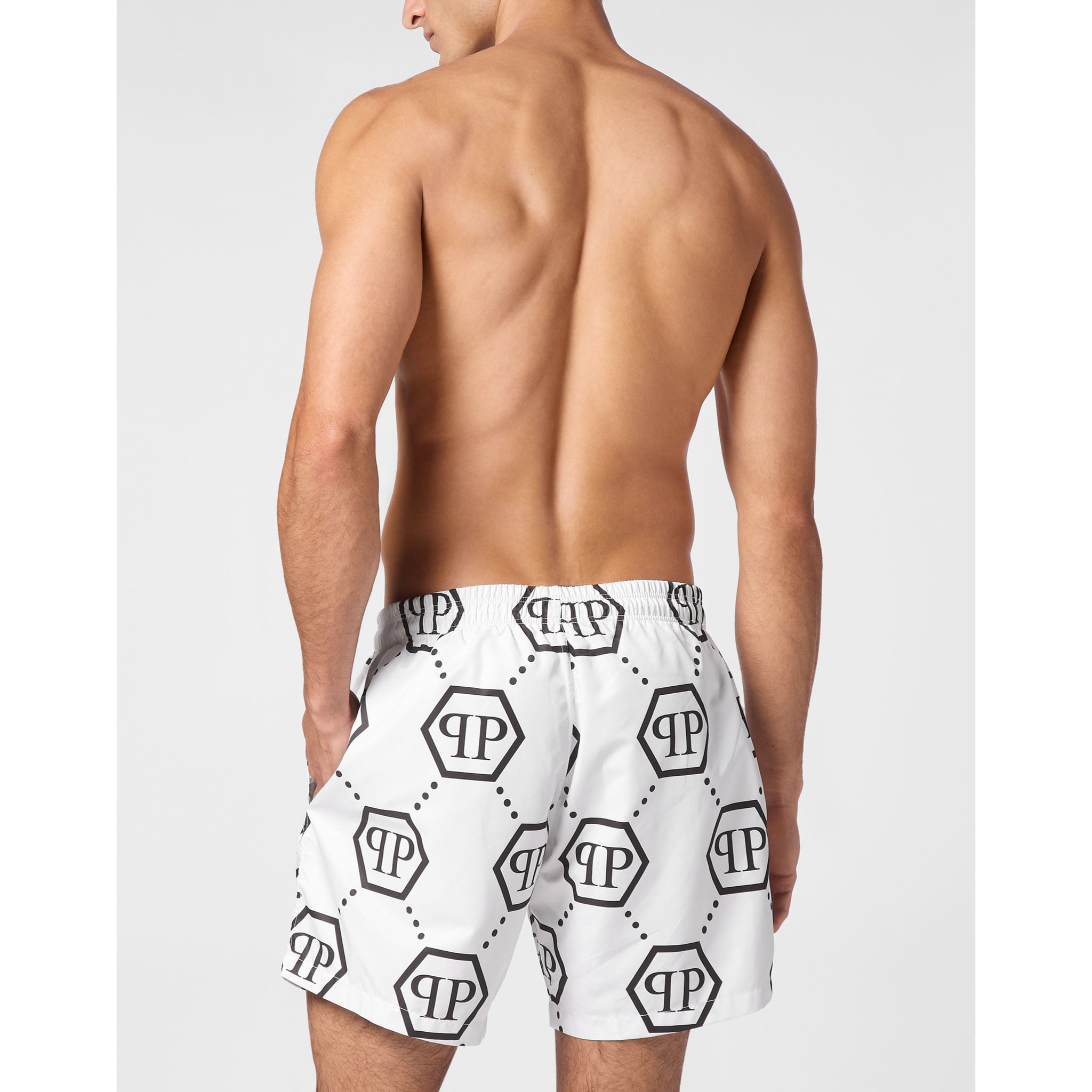 PHILIPP PLEIN Swim Trunks MONOGRAM