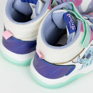 Zapatilla deportiva infantil suela ligera con luces "Stitch"