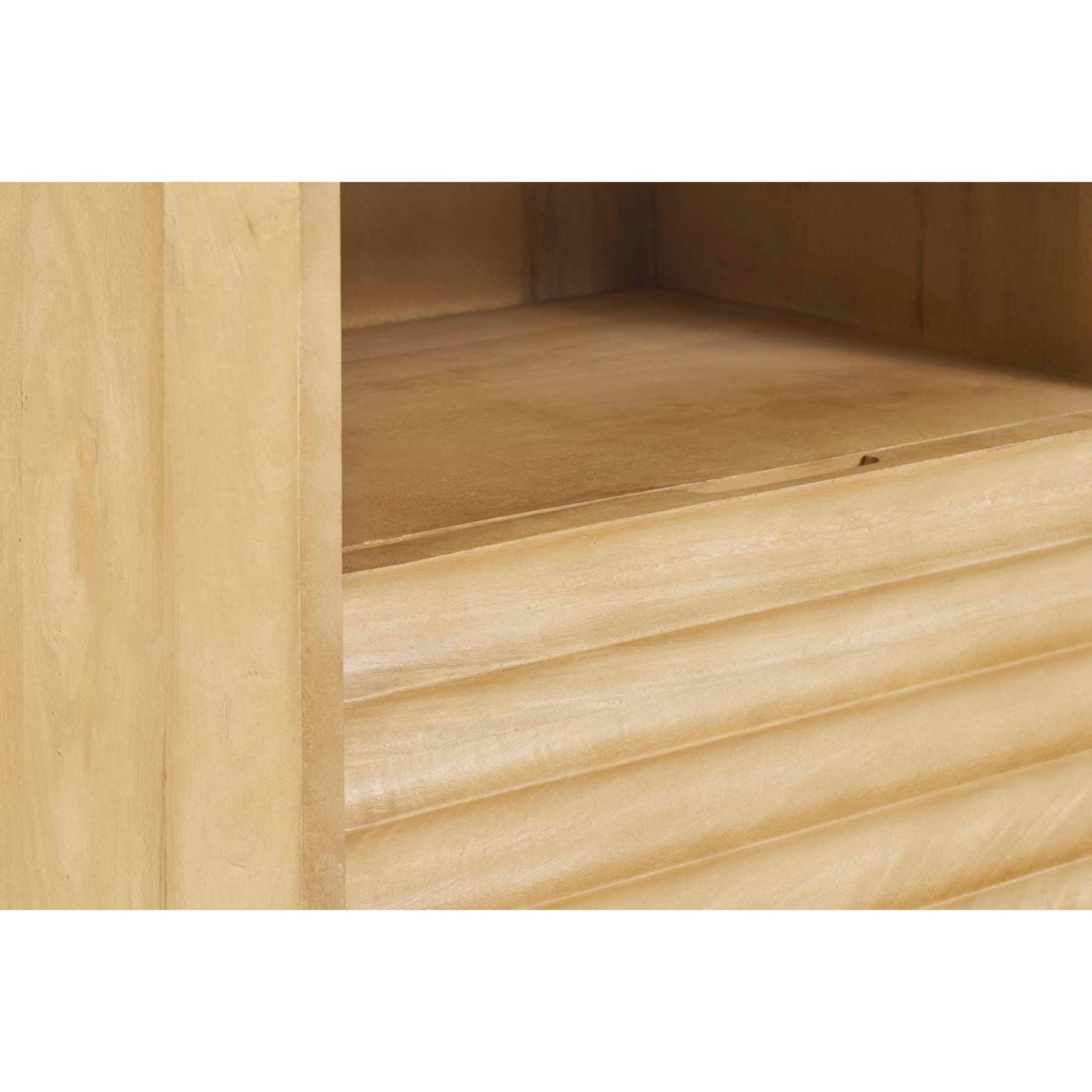 Table de chevet avec tiroir en bois manguier massif MATCHA