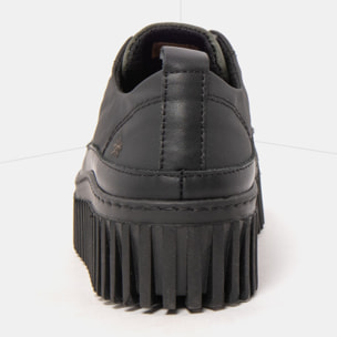 Zapatos 1518A RUBBER NYLON BLACK-KAKI/BRIGHTON color Black-kaki
