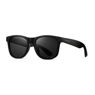 Gafas de sol PALO ALTO WINDSURF - Negro mate / Polarizada ahumada