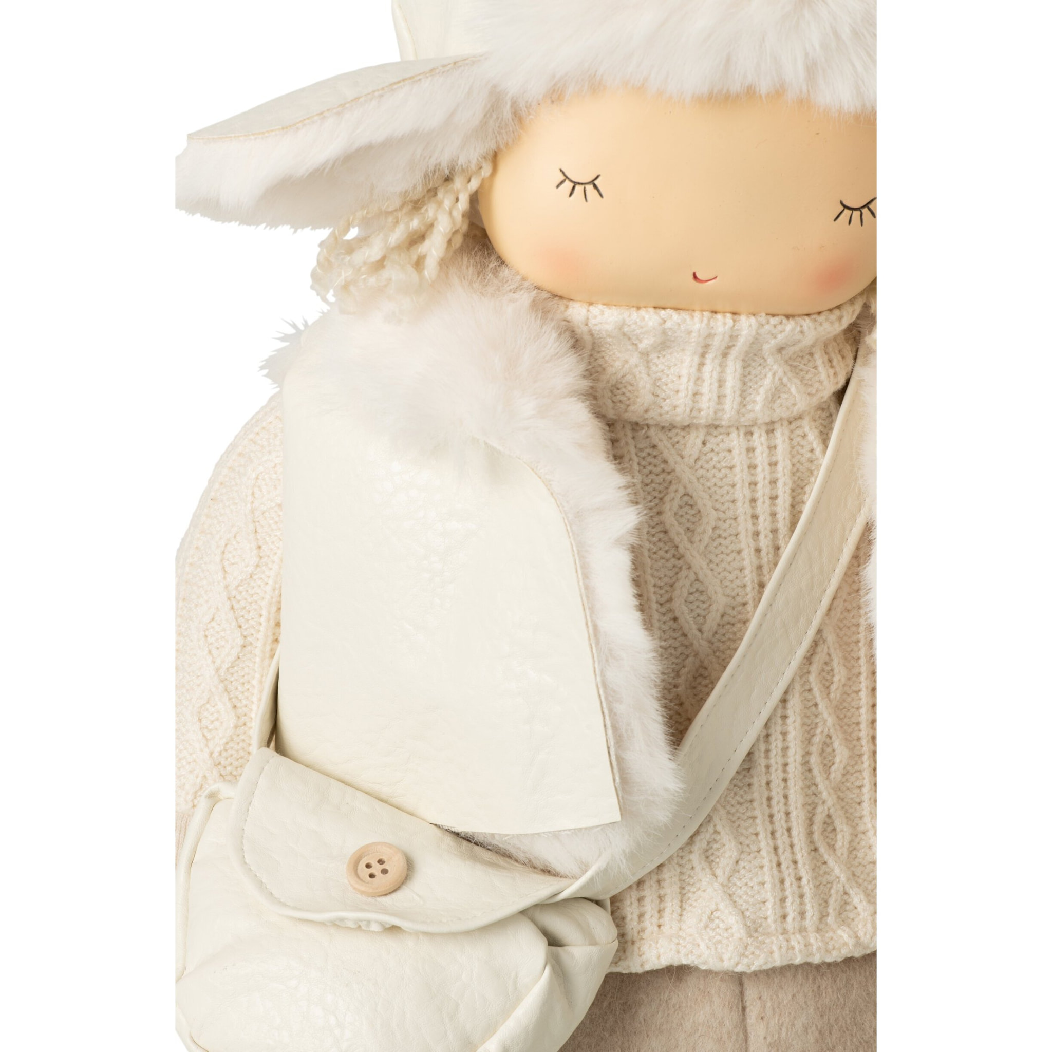 J-Line Garçon et fille sac et chapeau - polyester - beige - large - assortiment de 2
