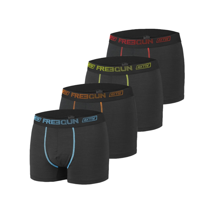 Lot de 4 Boxers homme Aktiv Sport Ultra 3D