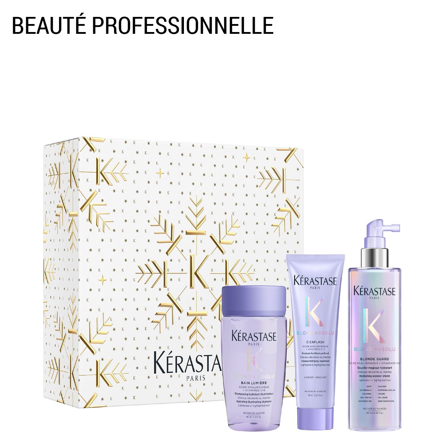 Blond Absolu - Coffret Bain Lumière 80ml + Cicaflash 75ml + Spray Blonde Guard 190ml