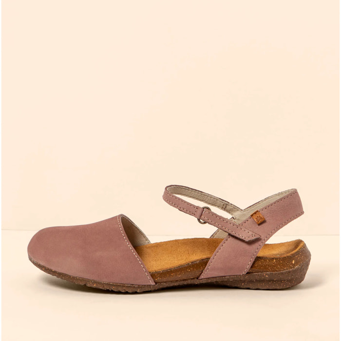 Sandalias N412 NOBUCK LAVADO MALVA / WAKATAUA color Malva