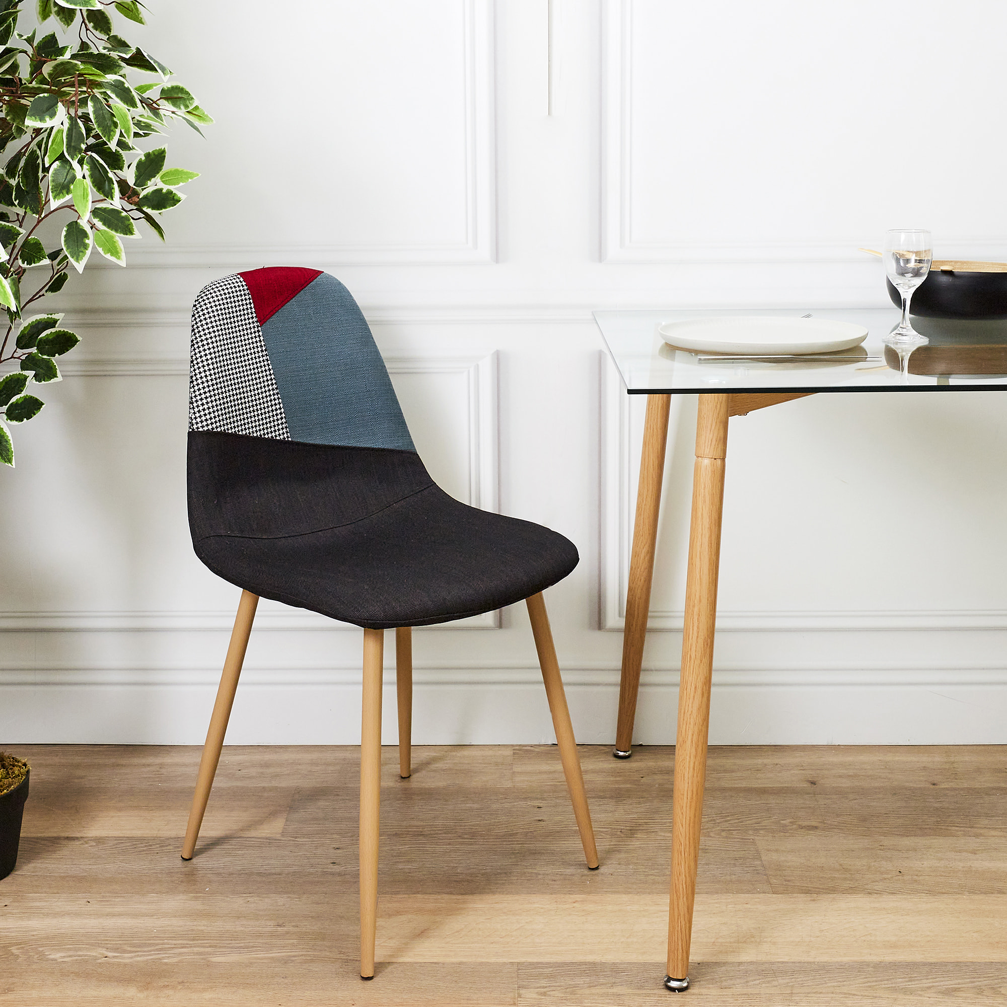 Chaise First Patchwork - Lot De 4