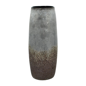 Vase gris et taupe en verre h35cm TEREA