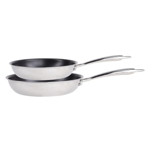 SET 2 PZS SARTEN (20CM - 24CM) TRYPLY IND PURE MP