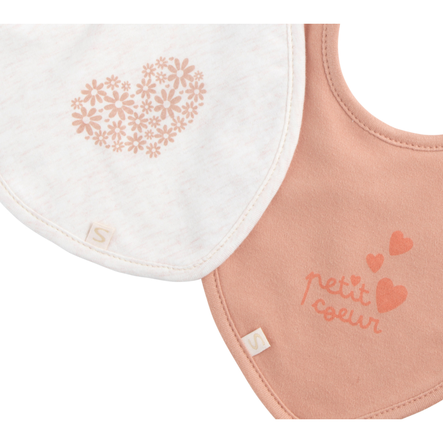 Lot de 2 bavoirs en coton