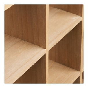 Mensola da parete Moss in pino massiccio naturale 46x10x46 cm