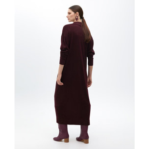 Vestito Dritto a Maglia Colletto Polo