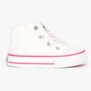 Zapatillas Altas de Bebé en Blanco