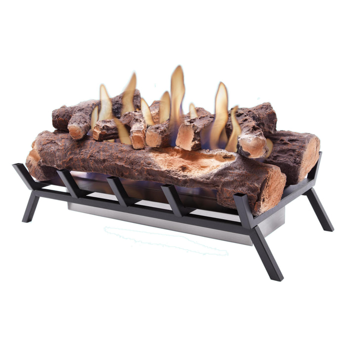 Bloc de combustion 2500W avec bûches décoratives