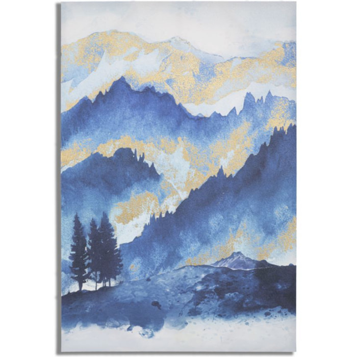 STAMPA DIPINTA MOUNTAIN TREE CM 80X3X120