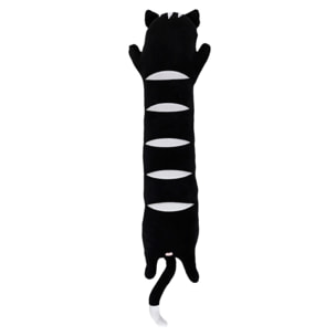 PELUCHE ALLONGEE CHAT NOIR