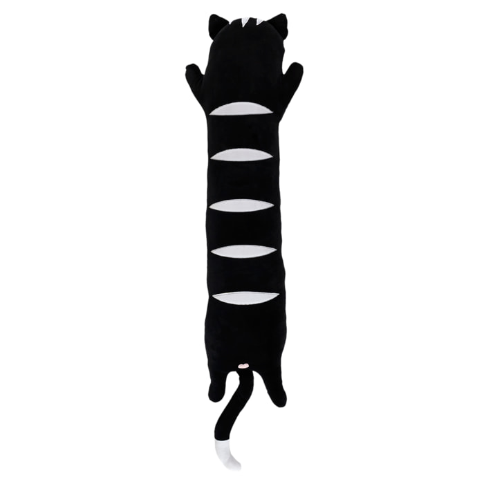 PELUCHE ALLONGEE CHAT NOIR