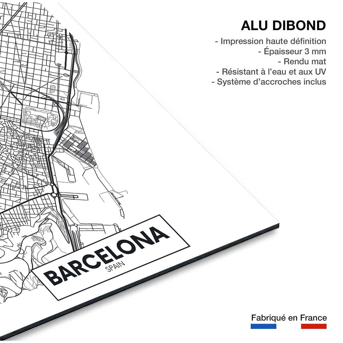 Tableau barcelona spain Tableau alu Dibond