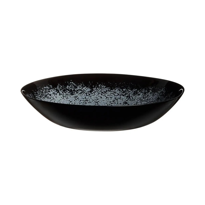 6 assiettes creuses noires 20 cm Slate - Luminarc