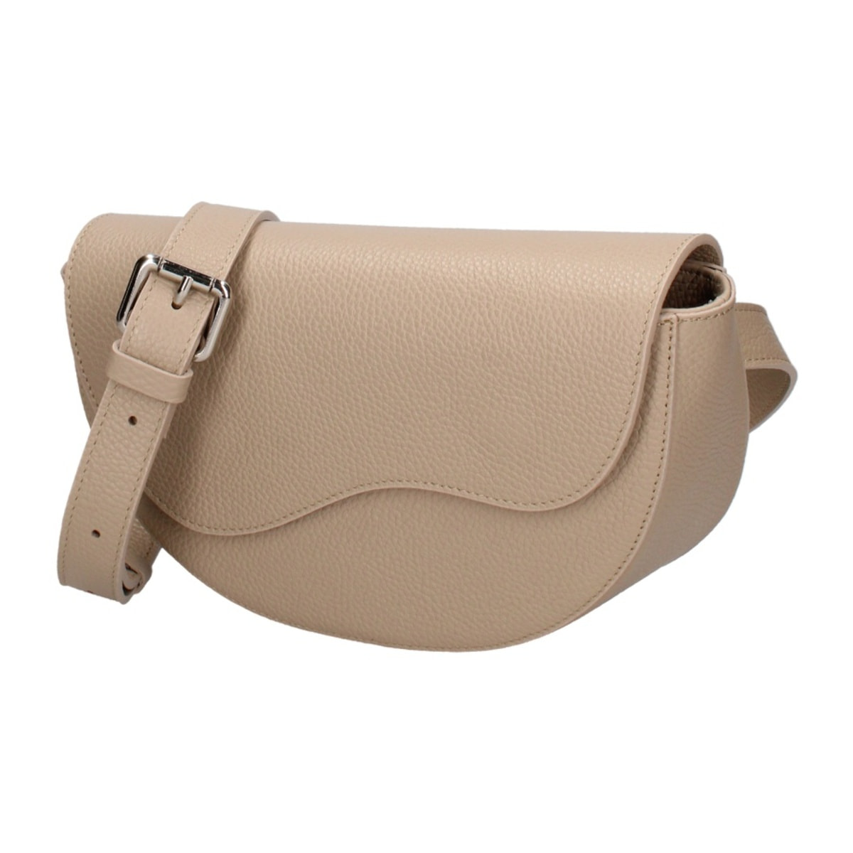 Marsupio da donna in vera pelle - Modello False - Made in Italy - 25.0 x 15.0 x 9.0 cm
