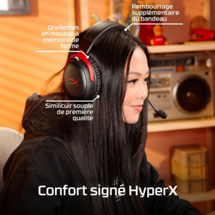 Casque gamer HYPERX Cloud III S Rouge