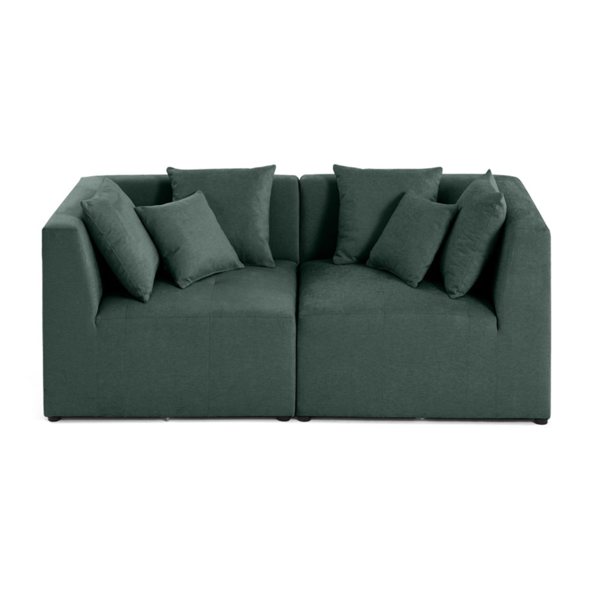 Amalfi - canapé modulable 2 places - en tissu - Vert