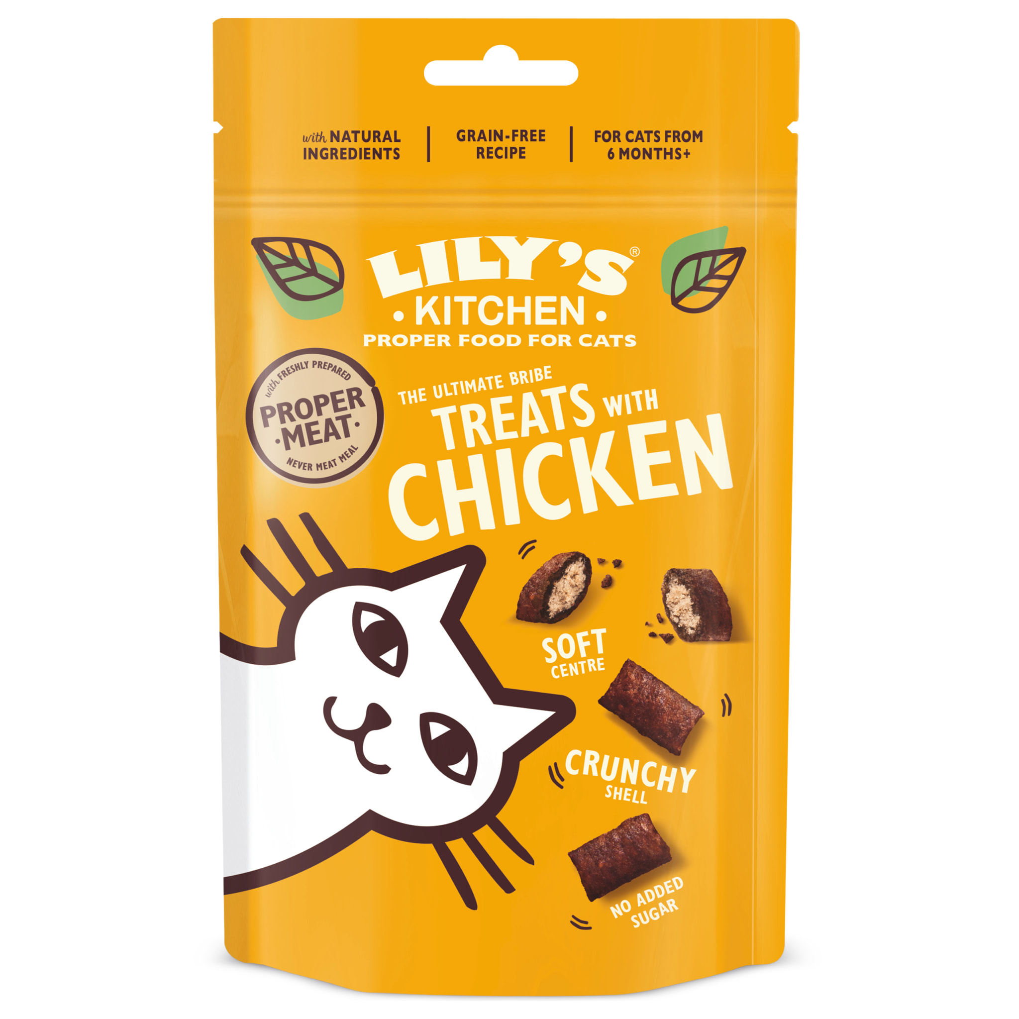 Lily's Kitchen Chat Friandises au poulet 60g - Lot de 10