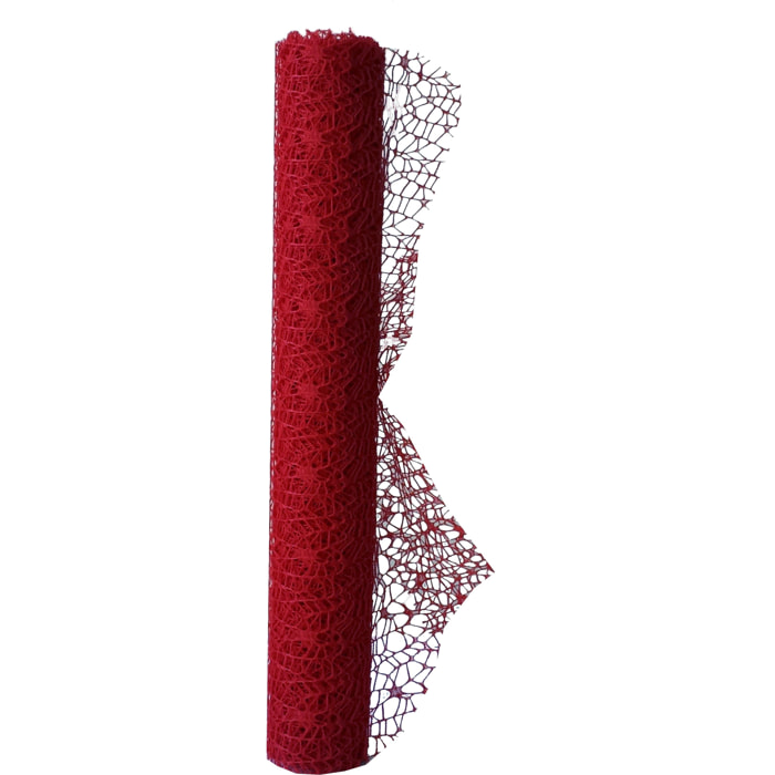 Ragnatela 50 Cm 5 Mt - Pezzi 6 - 500X50X0,1cm - Colore: Rosso - Bianchi Dino - Decorazioni Varie