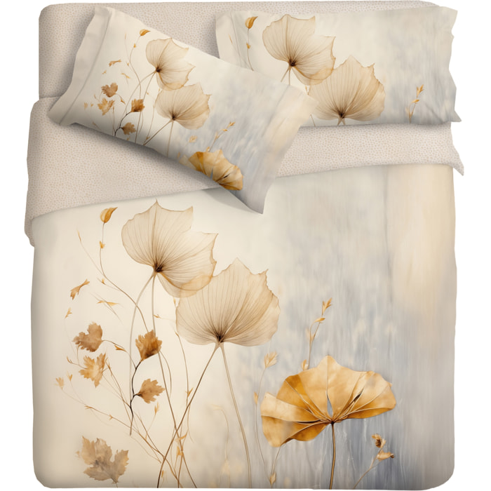 Parure copripiumino fotografico Piazzato Fine Art 2 piazze Disegno Essenza