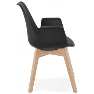 Fauteuil ''Al Capone'' Kokoon - Couleur: Noir/Naturel