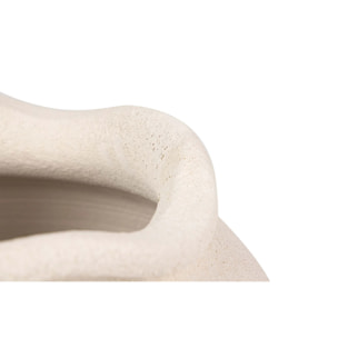 Florero Ceramica Beige 30x30x80 Cm