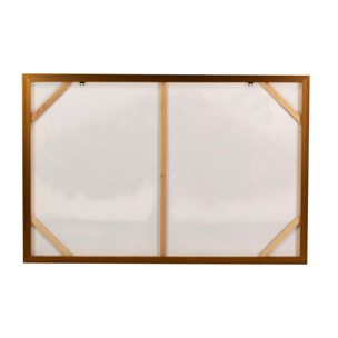 Cuadro Arbol Con Marco Champagne 120x4x80 Cm