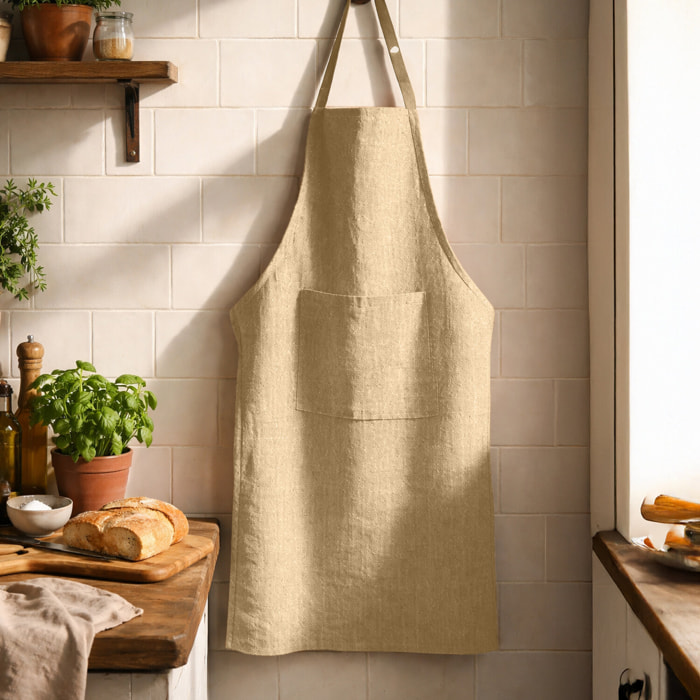 Tablier 100% coton tablier classique fil flamme