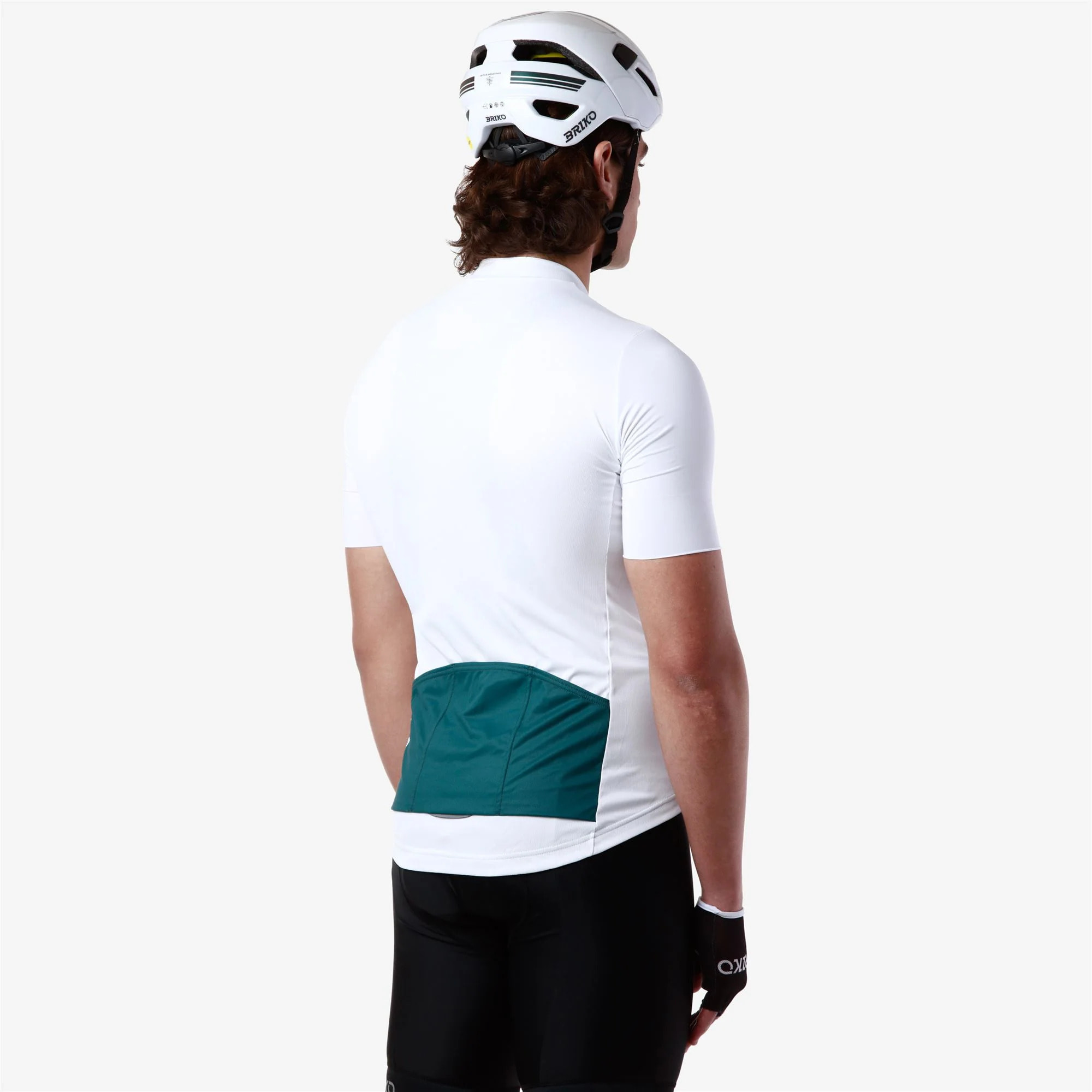 Briko - Maglie gioco, Uomo, Bianco - MAZE STRIPE JERSEY