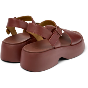 Sandalias - CAMPER Tasha - Burdeos - Cuero liso