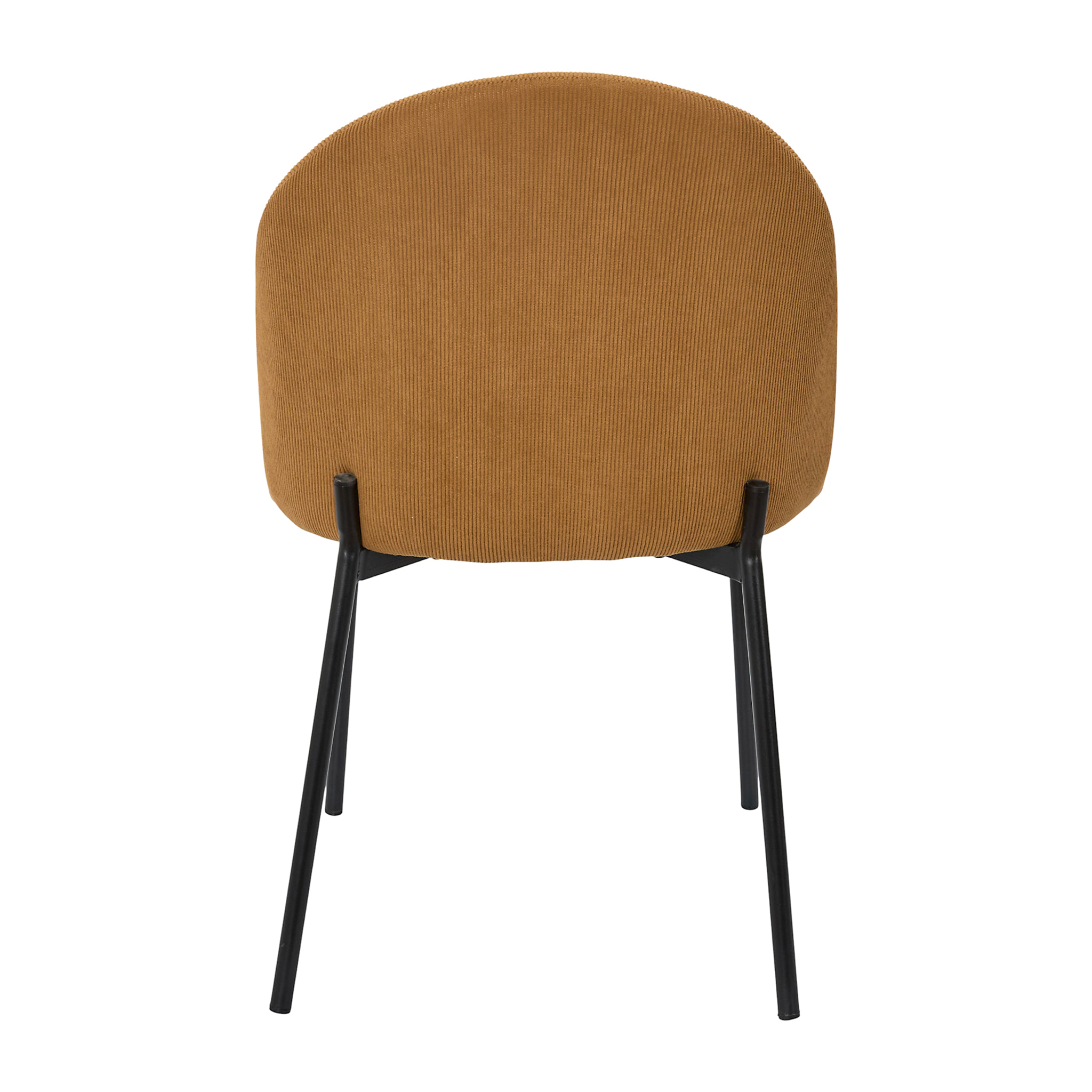 Lot de 4 Chaises - HOME DECO FACTORY - Jules - Côtelees - Jaunes
