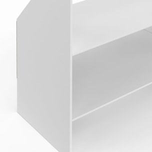 Etagère de rangement sous pente Jeanne blanche