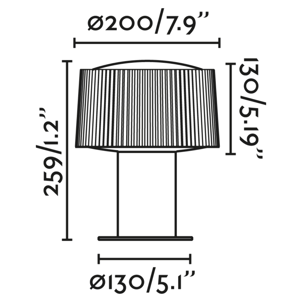 MUFFIN 259 Lampada sopra muro grigio scuro