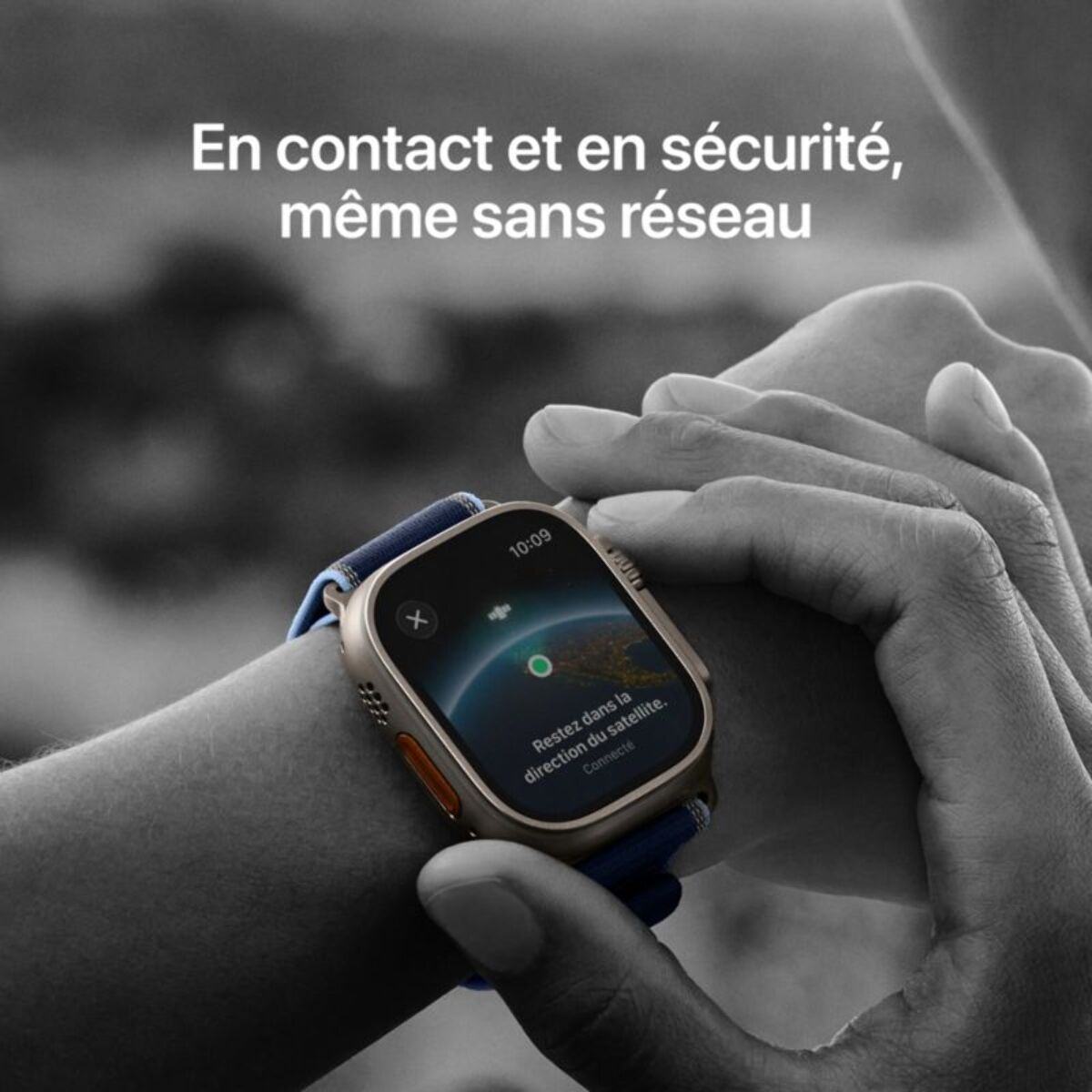 Montre connectée APPLE WATCH 49mm Tit Noir Milanais Ultra 3 M Cellul