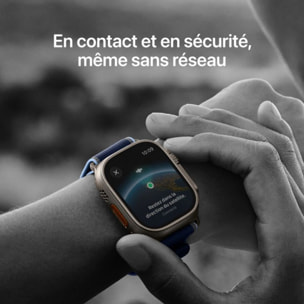 Montre connectée APPLE WATCH 49mm Tit Noir Milanais Ultra 3 M Cellul