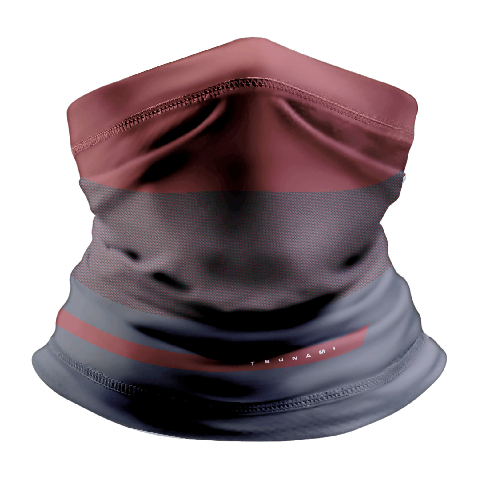 CUELLO BIKE GRIS-GRANATE