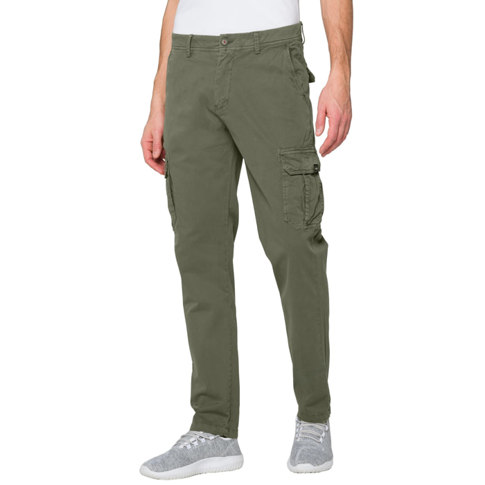 Pantalone Hot Buttered cargo Jasper Verde militare