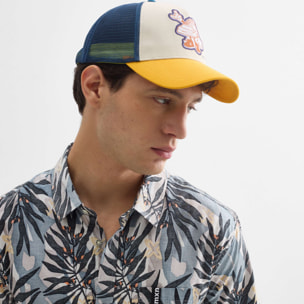 Camisa MUNICH Guayaba streetwear de algodón-spandex estampado exótico