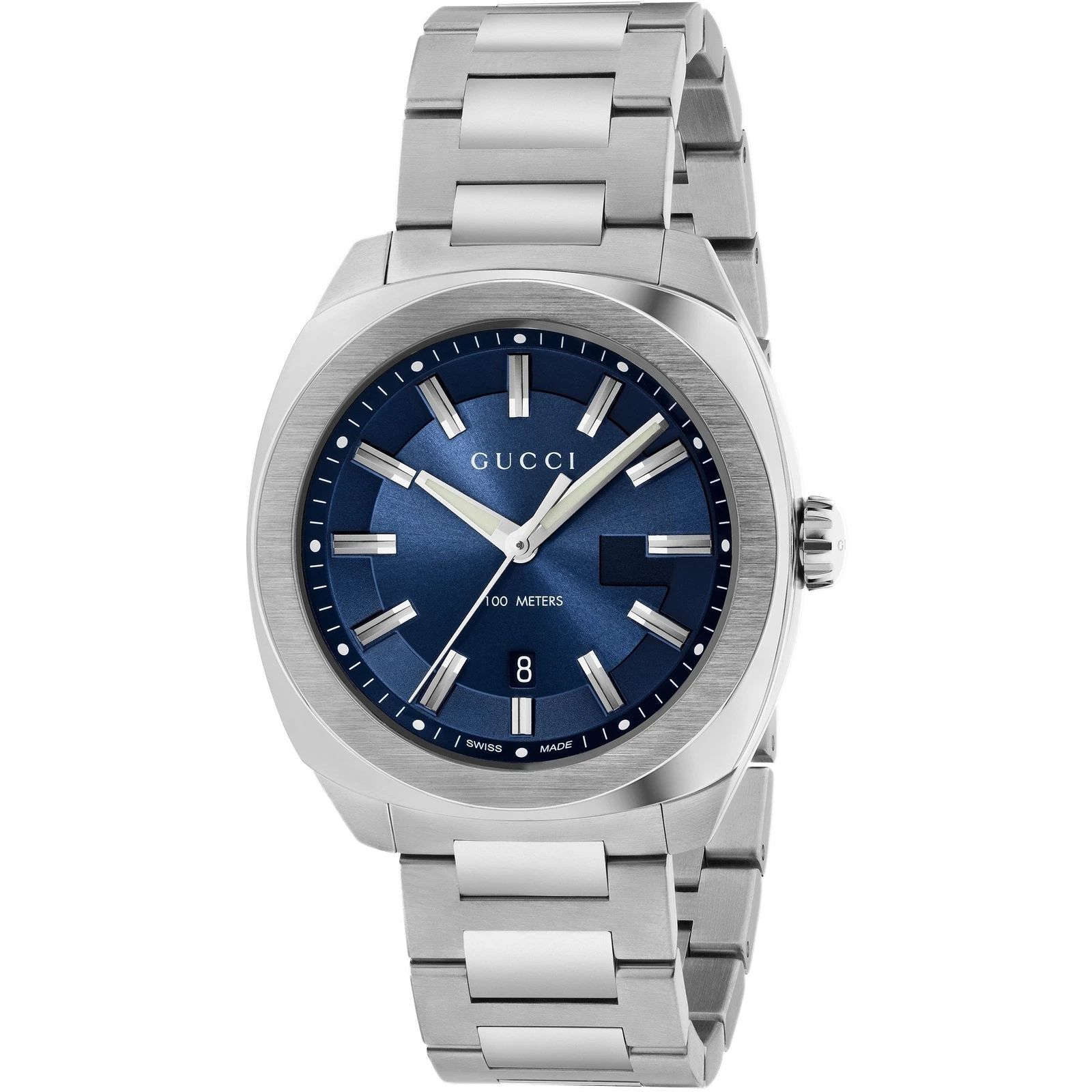 Reloj Gucci YA142303 Hombre Analogico Cuarzo con Correa de Acero inoxidable